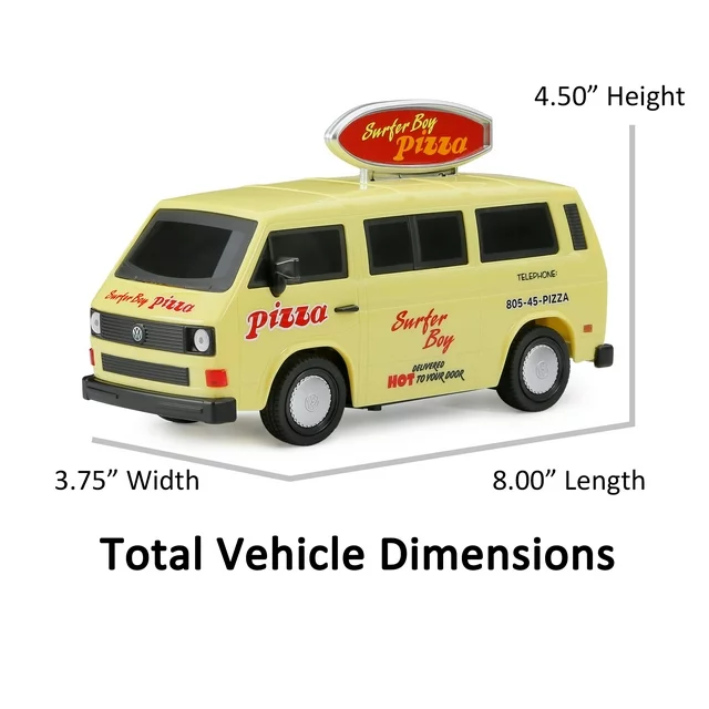 Stranger Things Remote Control Surfer Boy Pizza Van RC 2.4 GHz