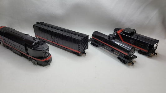 A-Team HO Scale Action Adventure 5pc Train Set 1980s