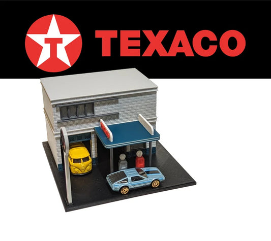 Texaco Gas Station from Back to the Future - 1:64 Scale