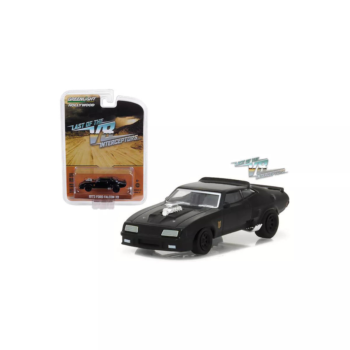 1973 Ford Falcon XB Black "Last of the V8 Interceptors" (1979) Movie "Hollywood Series" 1/64 Diecast Model Car by Greenlight