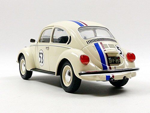 Solido 1/18 Scale Diecast - S1800505 VW Beetle Race #53 Herbie White Model Car