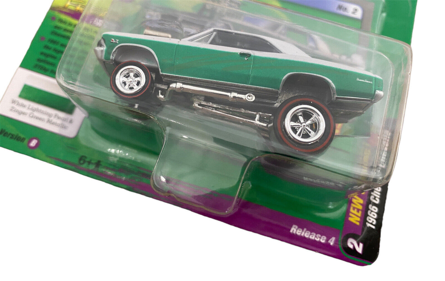 2022 JOHNNY LIGHTNING 1966 CHEVY CHEVELLE ZINGER Street Freaks Version B ~Green~