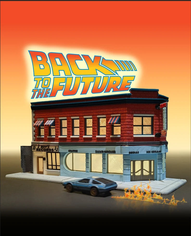 Back to the Future Lou's Cafe Diorama *CUSTOM MADE*