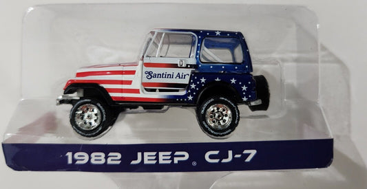 Greenlight 30281 1982 Jeep CJ-7 - Santini Air Hobby Exclusive 1/64 Scale AIRWOLF JEEP