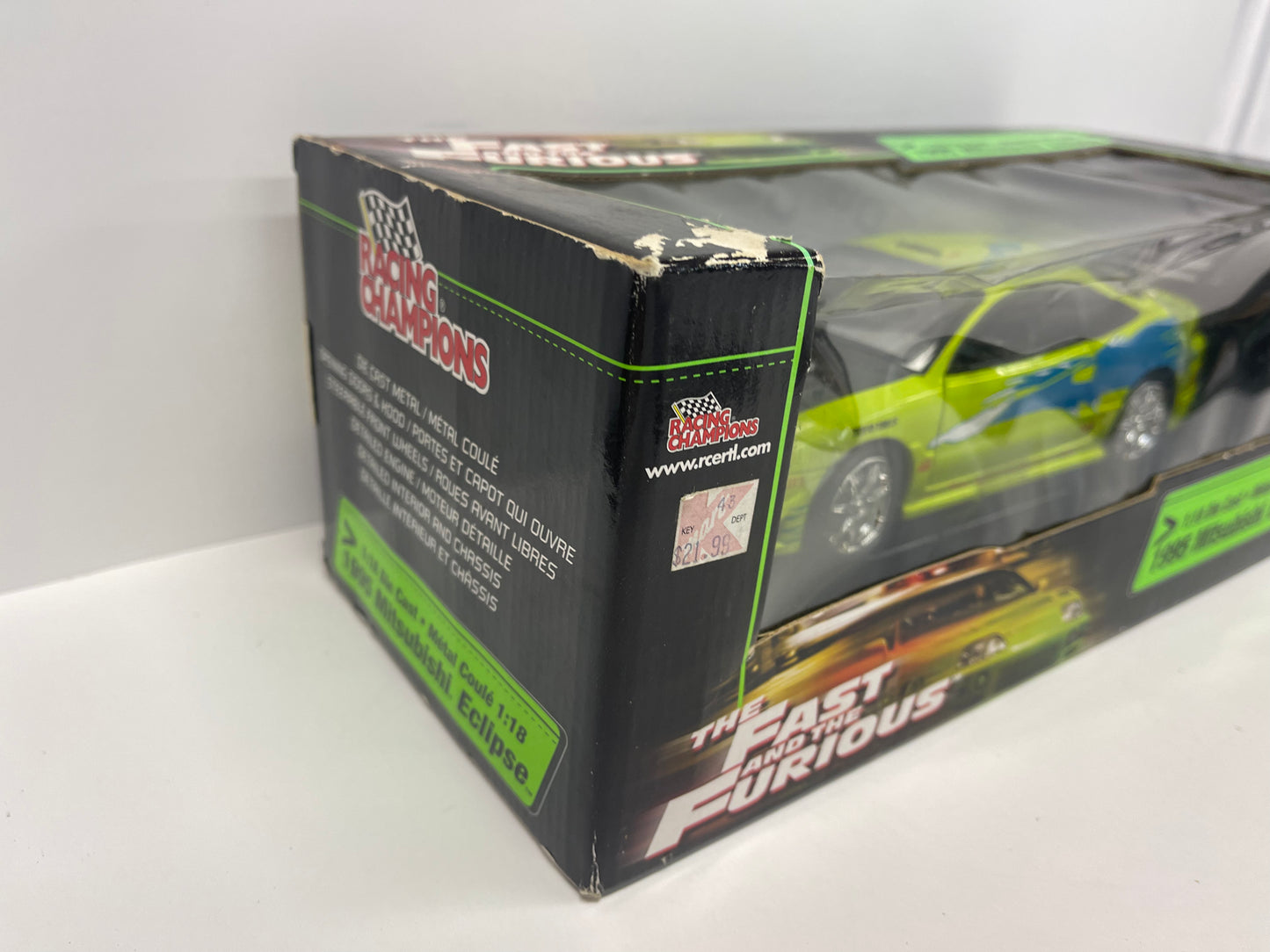 Fast Furious Ertl 1995 Mitsubishi Eclipse Racing Champions 1/18 scale Die Cast