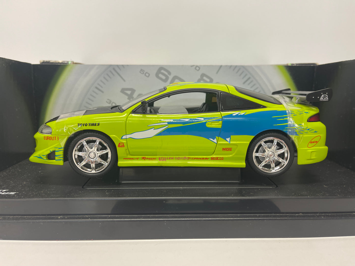 Fast Furious Ertl 1995 Mitsubishi Eclipse Racing Champions 1/18 scale Die Cast