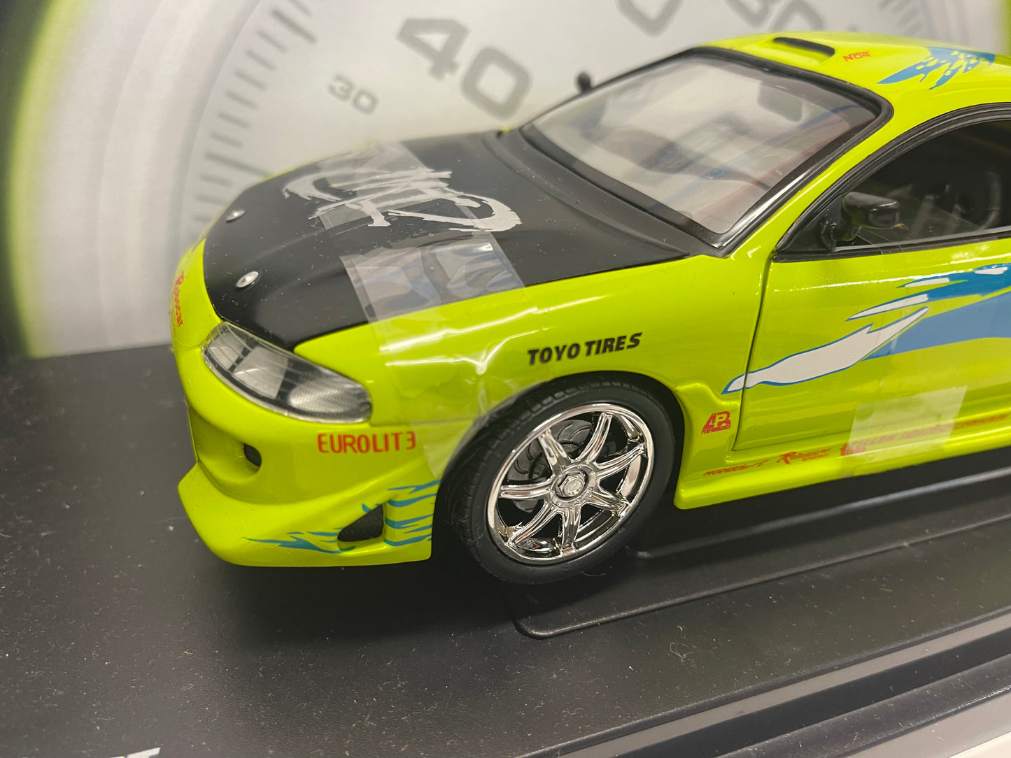 Fast Furious Ertl 1995 Mitsubishi Eclipse Racing Champions 1/18 scale Die Cast