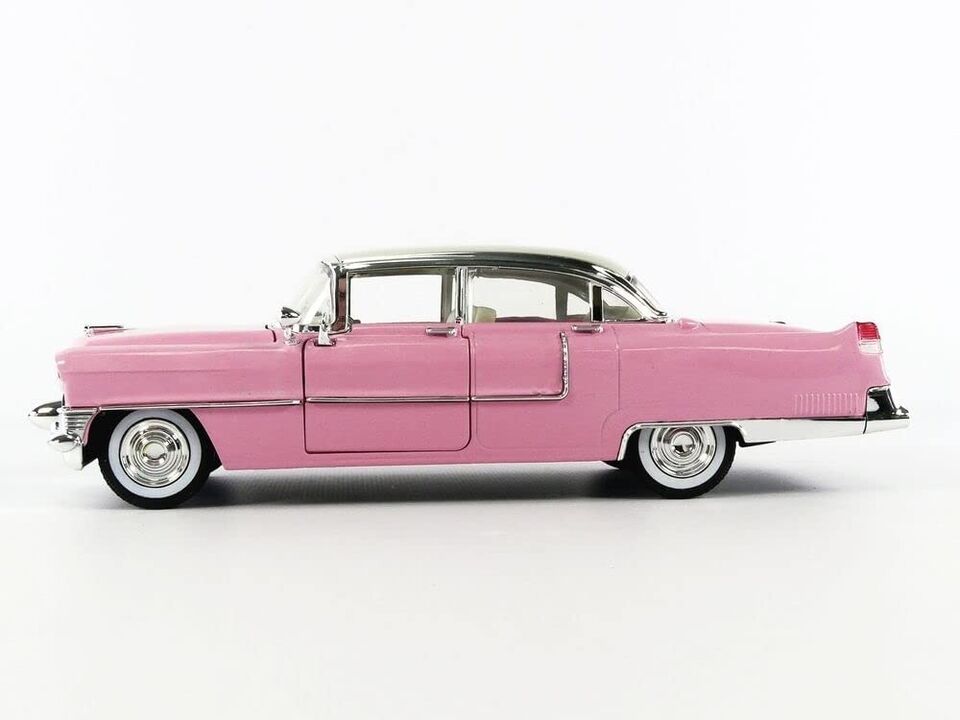 1955 Cadillac Fleetwood W/ Elvis Figure Pink 1/24 Scale