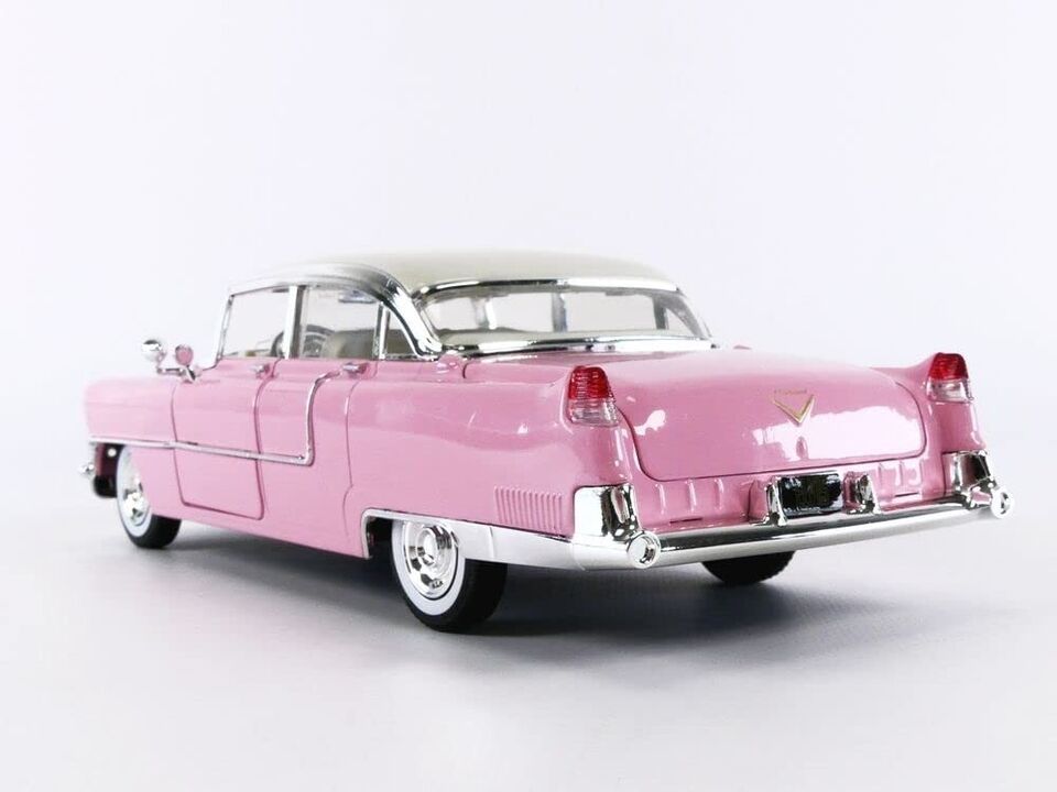 1955 Cadillac Fleetwood W/ Elvis Figure Pink 1/24 Scale