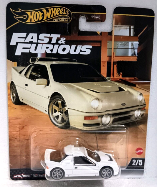 HOT WHEELS PREMIUM FAST & FURIOUS FORD RS200 1:64