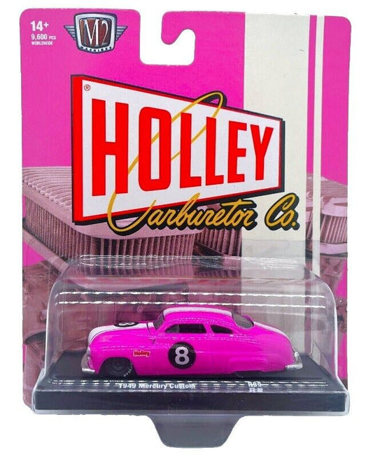 M2 MACHINES HOLLEY 1949 MERCURY CUSTOM #8 PINK **LIMITED EDITION*