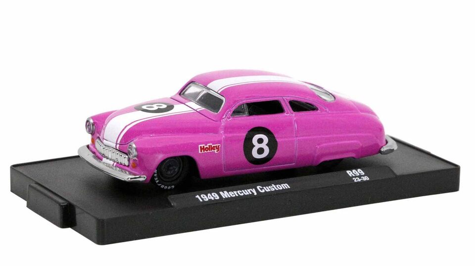 M2 MACHINES HOLLEY 1949 MERCURY CUSTOM #8 PINK **LIMITED EDITION*