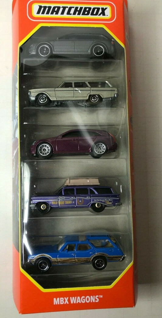 *NEW* MATCHBOX VHTF MBX WAGONS GIFT PACK (5 CAR SET) 1:64