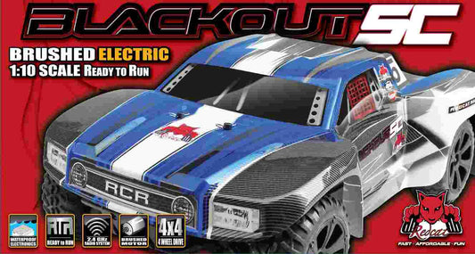 Redcat Blackout SC RC Truck - 1:10 Brushed Electric Short Course Truck