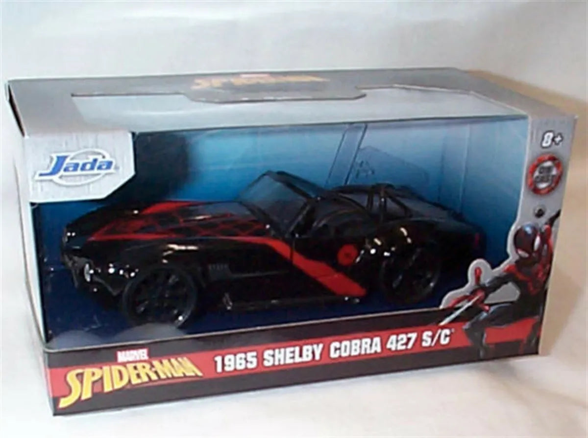 Spiderman 1965 Shelby Cobra 427 S/C 1-32 Diecast model New in Box Jada 31743