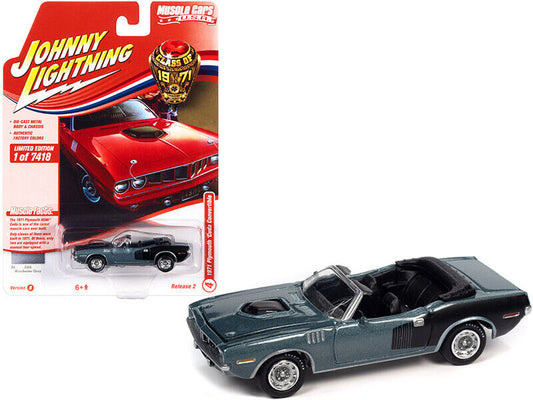 Johnny Lightning JLMC026-JLSP153B 1971 Plymouth Barracuda Convertible 1/64