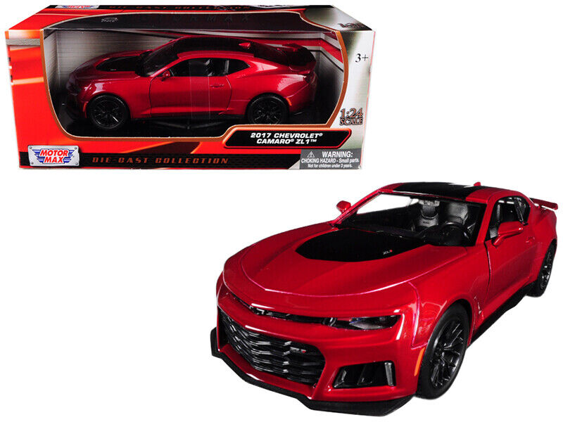 2017 Chevrolet Camaro ZL1 Burgundy 1/24 Diecast Car Model Motormax