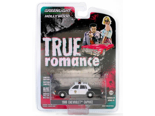 1986 CHEVROLET CAPRICE LAPD "TRUE ROMANCE" (1993) 1/64 BY GREENLIGHT 62020 C