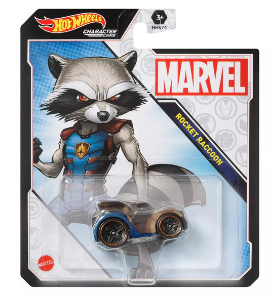 Marvel Hot Wheels Rocket Raccoon Guardians Character Car 2023 Disney