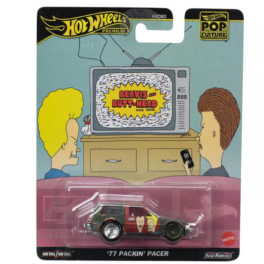 Hot Wheels Premium Pop Culture Beavis and Butt-Head 1:64 ‘77 Packin’ Pacer Car