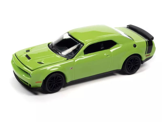 2019 Dodge Challenger R/T Scat Pack - Green 1:64 Scale Car - Auto World AW64372B