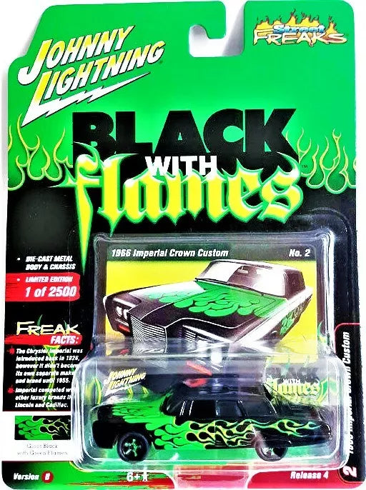 Johnny Lightning Street Freaks 1966 Imperial Crown Black Green Flames 1 of 2,500