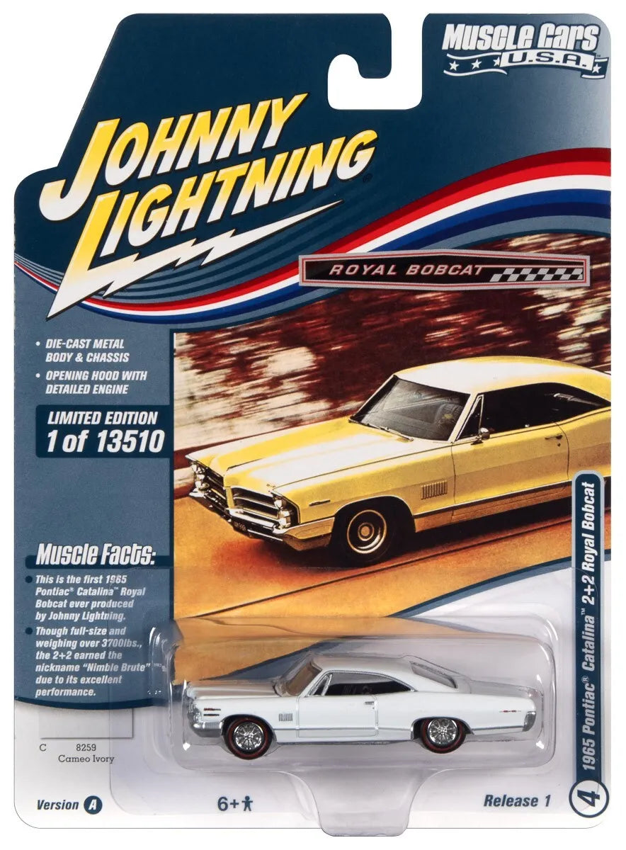 Johnny Lightning 1:64 Diecast Car '65 Pontiac Catalina 2+2 Royal Bobcat MC029A