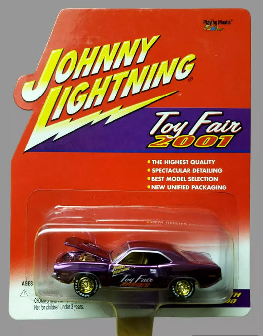 Johnny Lightning 1970 PLYMOUTH CUDA 440 Toy Fair 2001 Purple 1:64