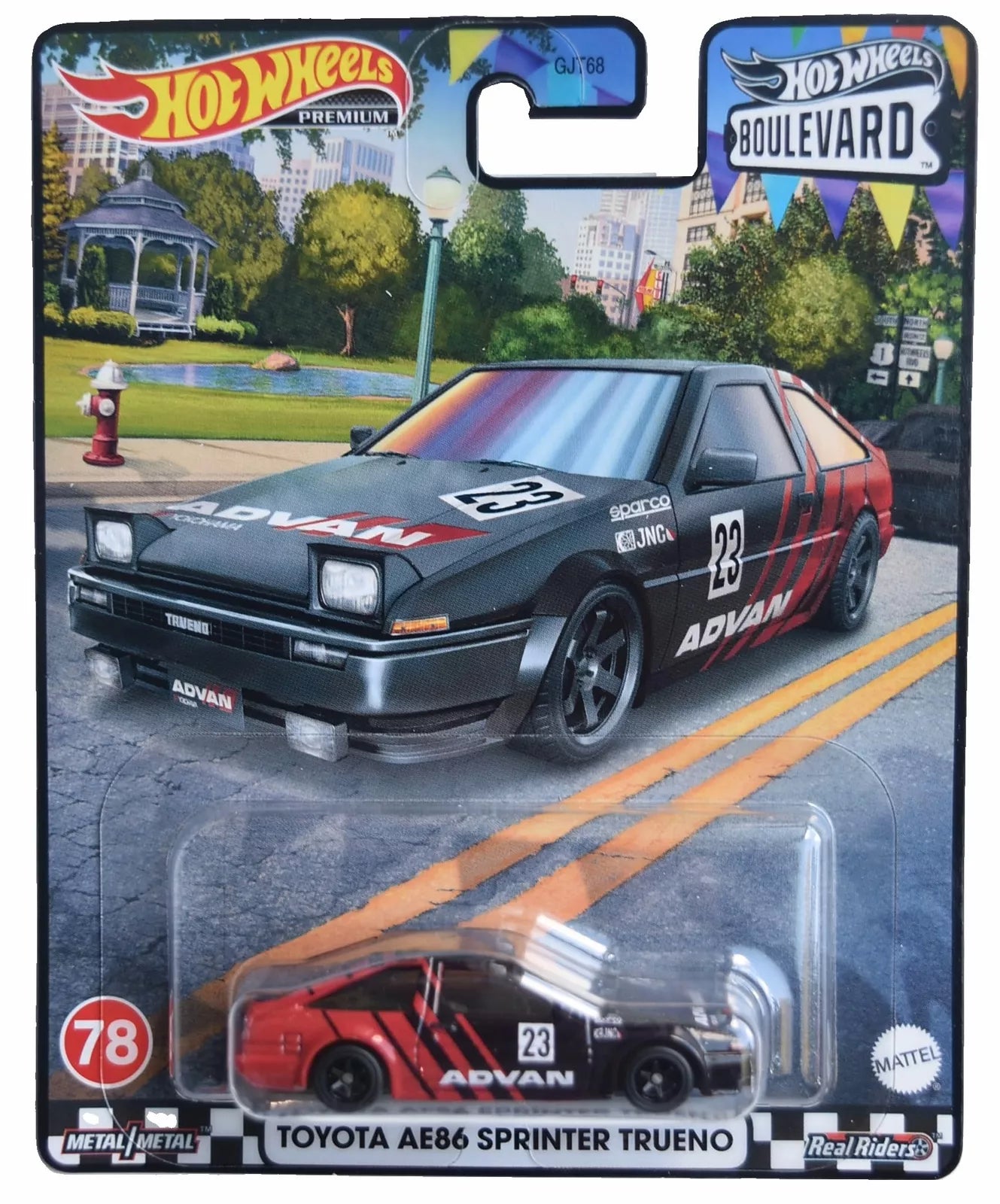 HOT WHEELS Toyota AE86 Sprinter Trueno, Boulevard Premium Series