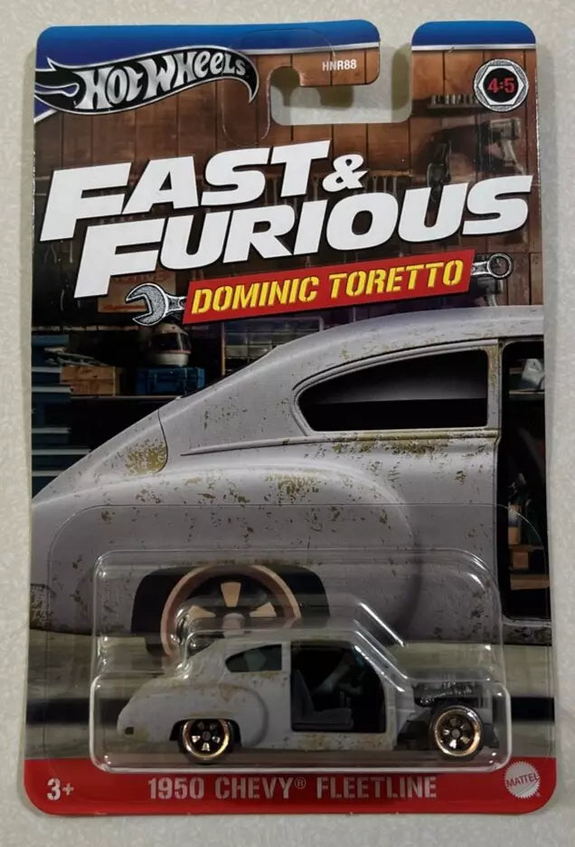 NEW 2024 Hot Wheels Fast & Furious Dominic Toretto #4 1950 Chevy Fleetline