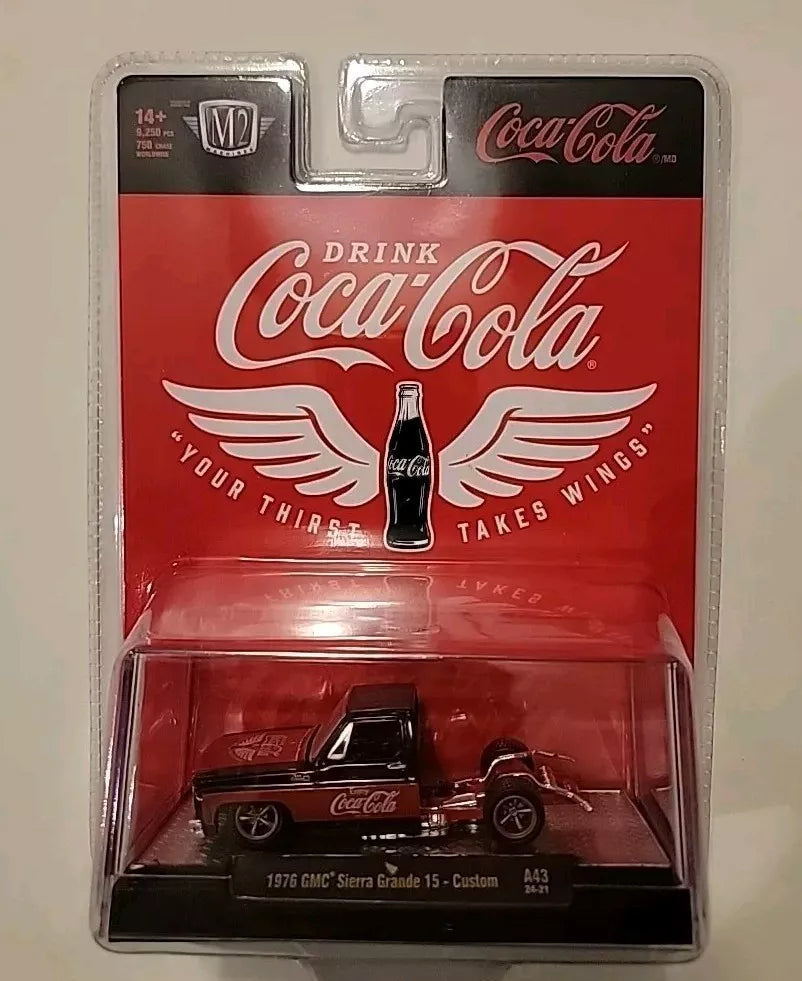 New 2024 M2 Machines 1976 GMC Sierra Grande 15 Custom Truck Coca Cola