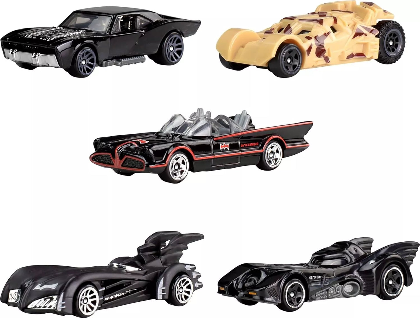 Hot Wheels 1:64 Die-Cast Batmobile Cars 5 set Batman 85th Anniversary IN-STOCK!