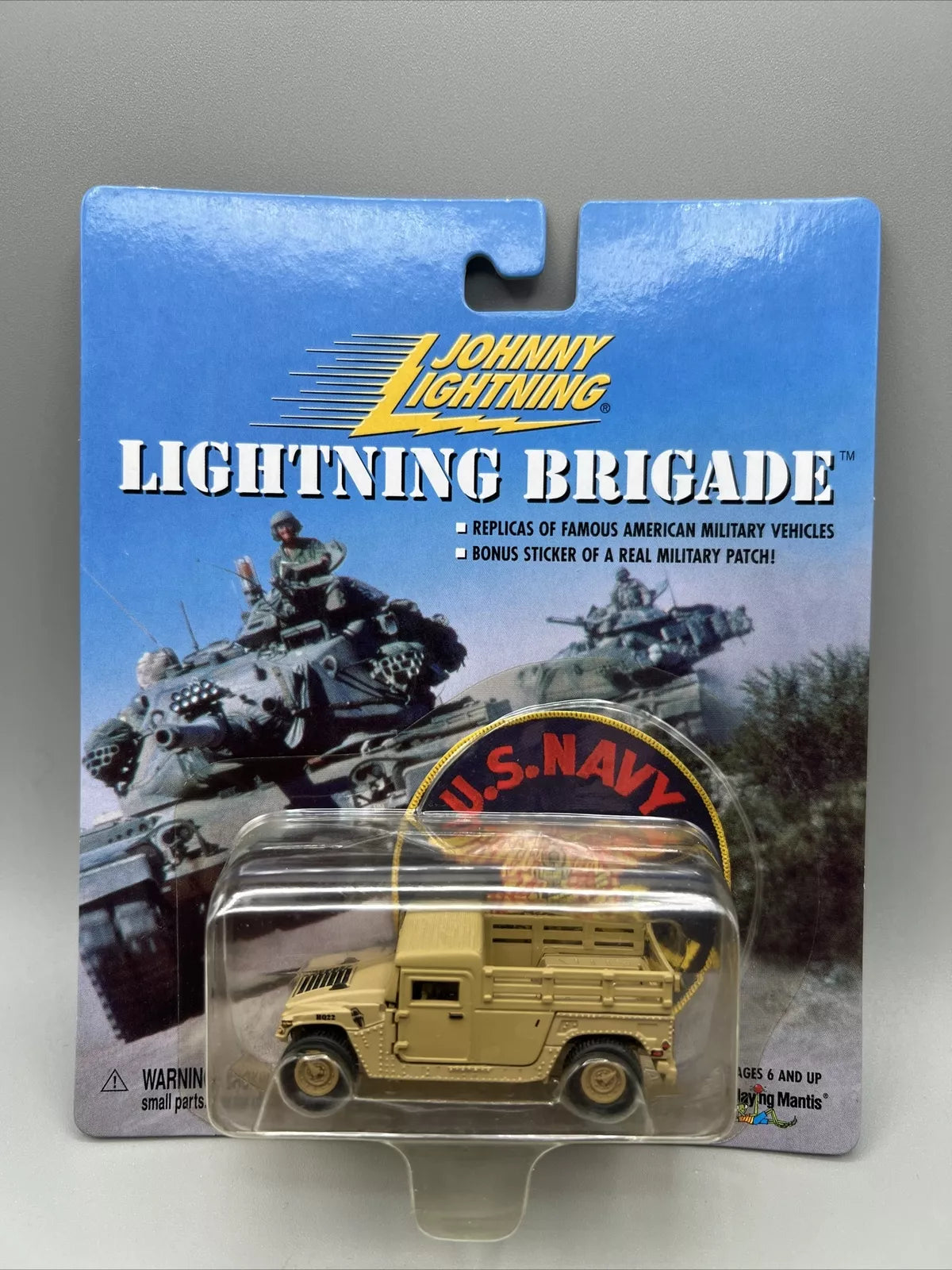 Johnny Lightning Brigade Desert Storm M998 Cargo Humvee US Navy Patch Sticker