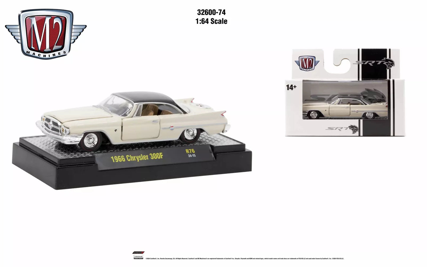 M2 Machines 1:64 Auto Authentic 1966 Chrysler 300F RELEASE 76