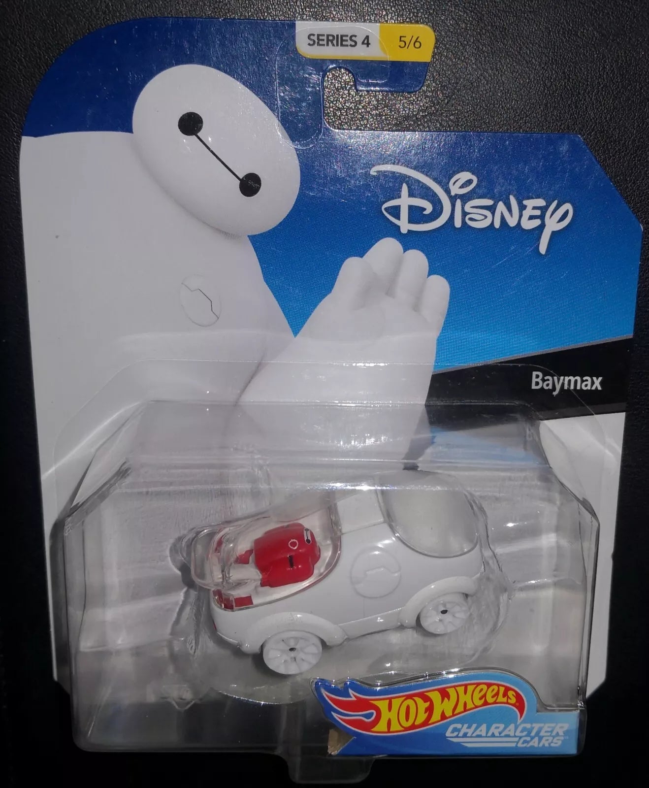 2019 HOT WHEELS CHARACTER CARS DISNEY SERIES 4 #5/6 WHITE BAYMAX Big Hero 6