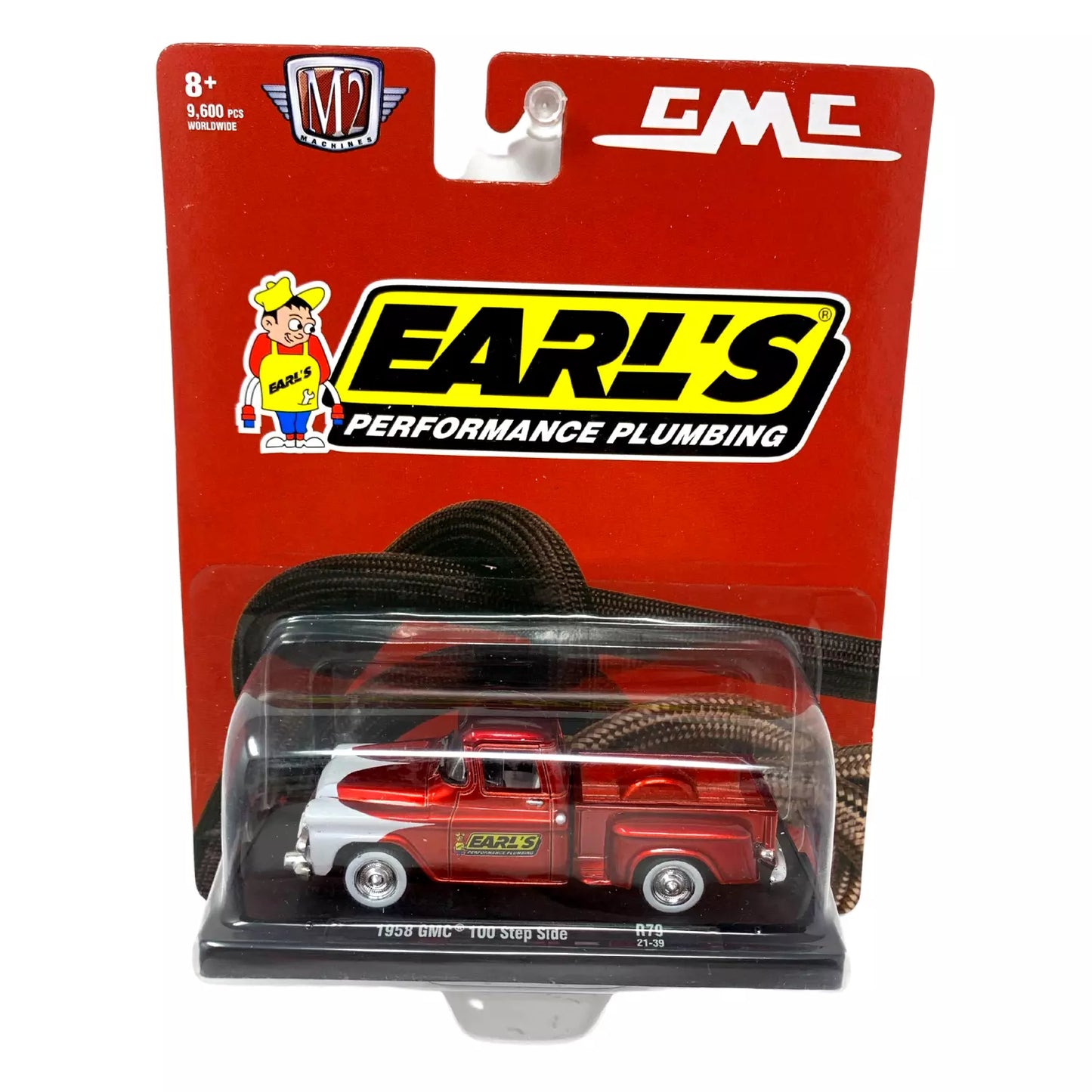 M2 Machines Earl's Performance Plumbing 1958 GMC 100 Step Side R79 1:64 Diecast