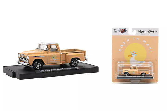 1958 Chevrolet Apache Stepside "Maui" Machines 11228-R86-22-15 Pale Orange -