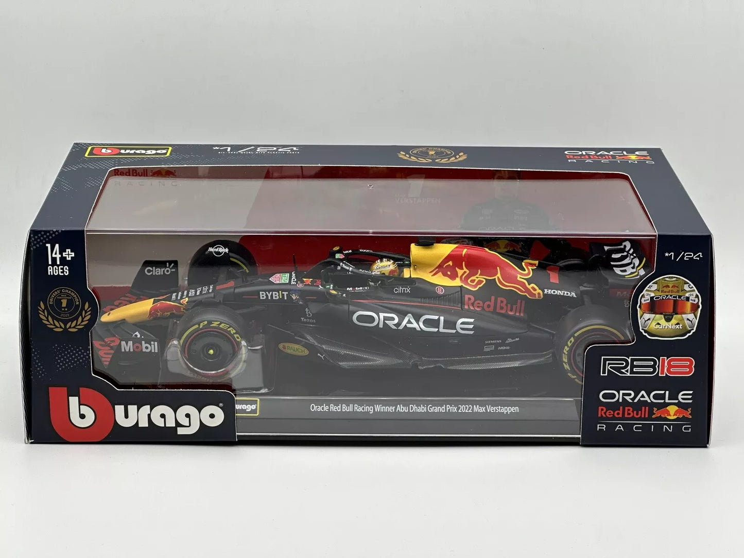 2022 Oracle Red Bull Racing RB18 - Verstappen #1 1:24 F1 Scale Diecast Model Car