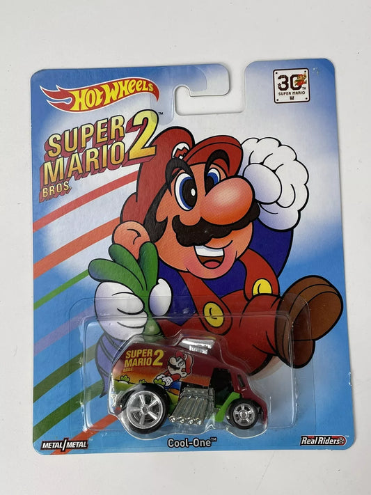 Hot Wheels Super Mario Bros 2 Cool-One 30th Anniversary Real Rider Turnip Car