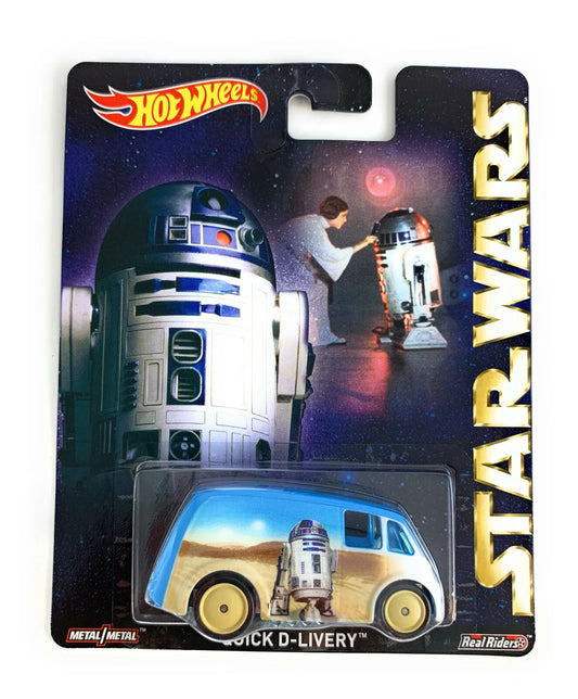 Hot Wheels Pop Culture 1/64 Real Riders 2015 Star Wars Quick D-Livery Van CFP77