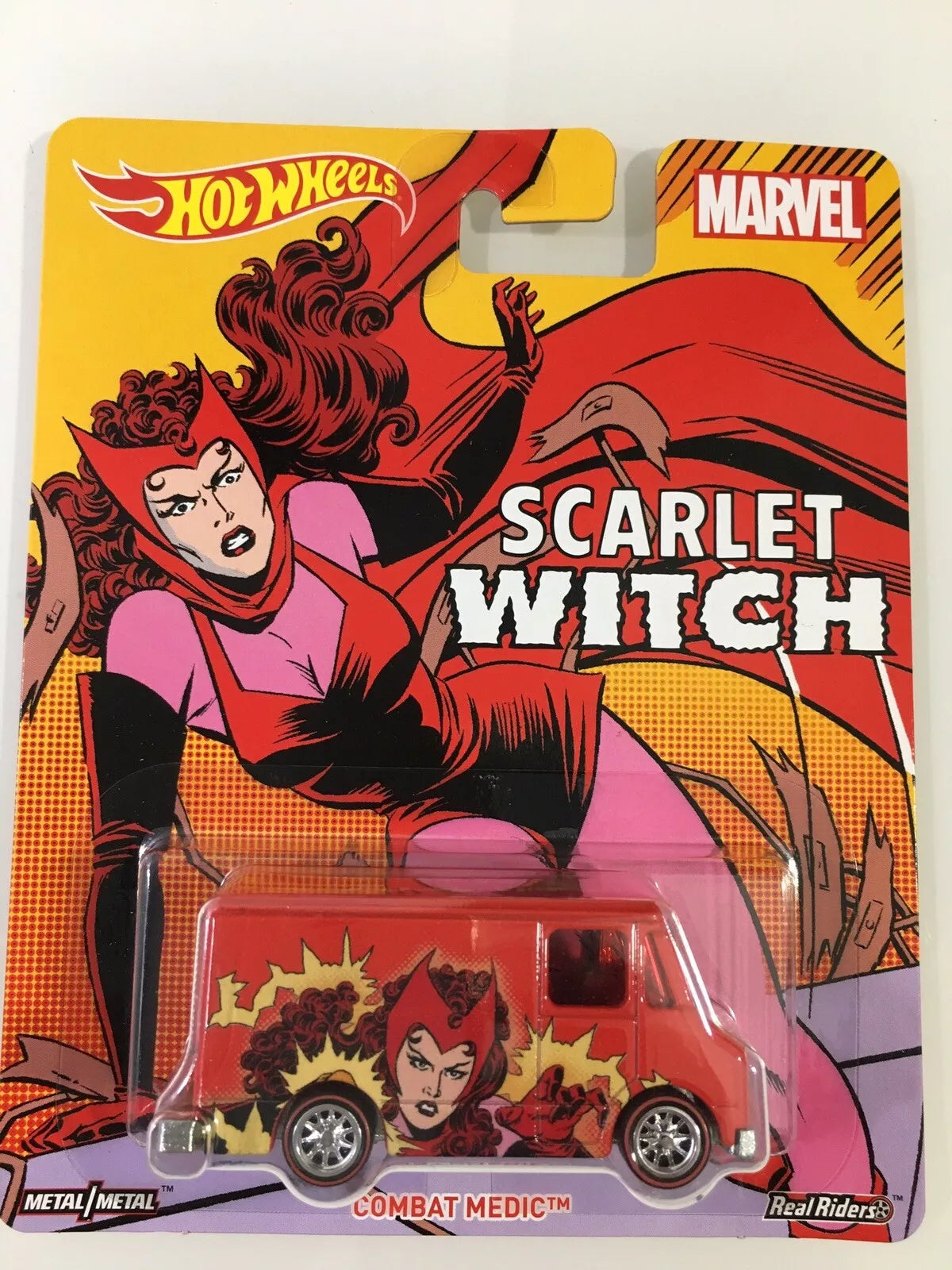 Hot Wheels Premium Pop Culture Marvel Scarlet Witch Combat Medic 1:64 2016