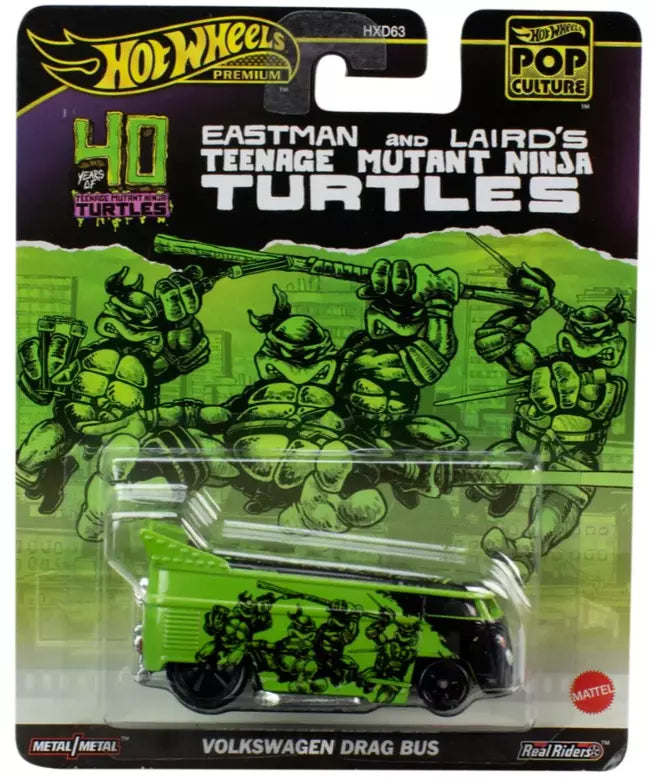 2024 Hot Wheels Pop Culture 40 Years of Teenage Mutant Ninja Turtles VW Drag Bus