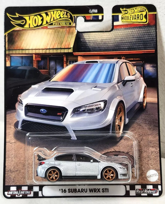 2024 Hot Wheels Premium Boulevard ‘16 Subaru WRX STI Gray Car 1/64