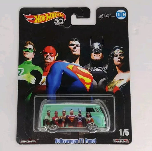 Hot wheels Real Riders DC Justice League VW Volkswagen T1 Panel