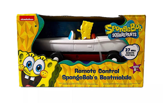 SpongeBob Boatmobile Remote Control RC Collectible Toy Boat /27 MHZ Control R/C