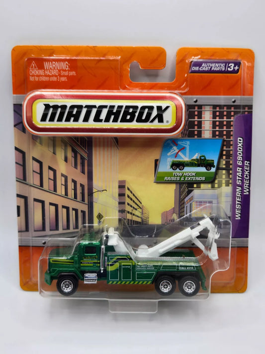 Matchbox Western Star 6900XD Wrecker MOVEABLE Tow Hook Raises & Extends