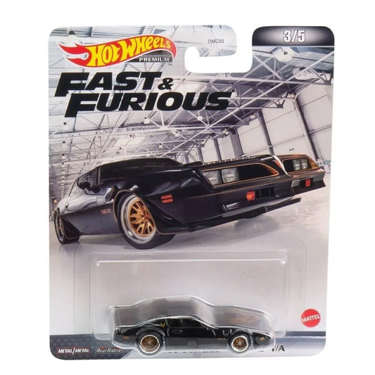 1/64 Hot Wheels Fast & Furious 1977 Pontiac Firebird T/A Black Diecast Car HCP13