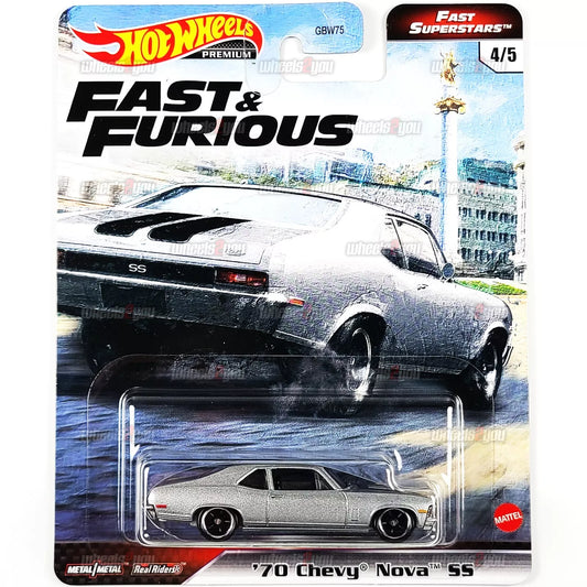 2021 Hot Wheels 70 CHEVY NOVA SS - Fast & Furious Superstars - 1:64 Real Riders