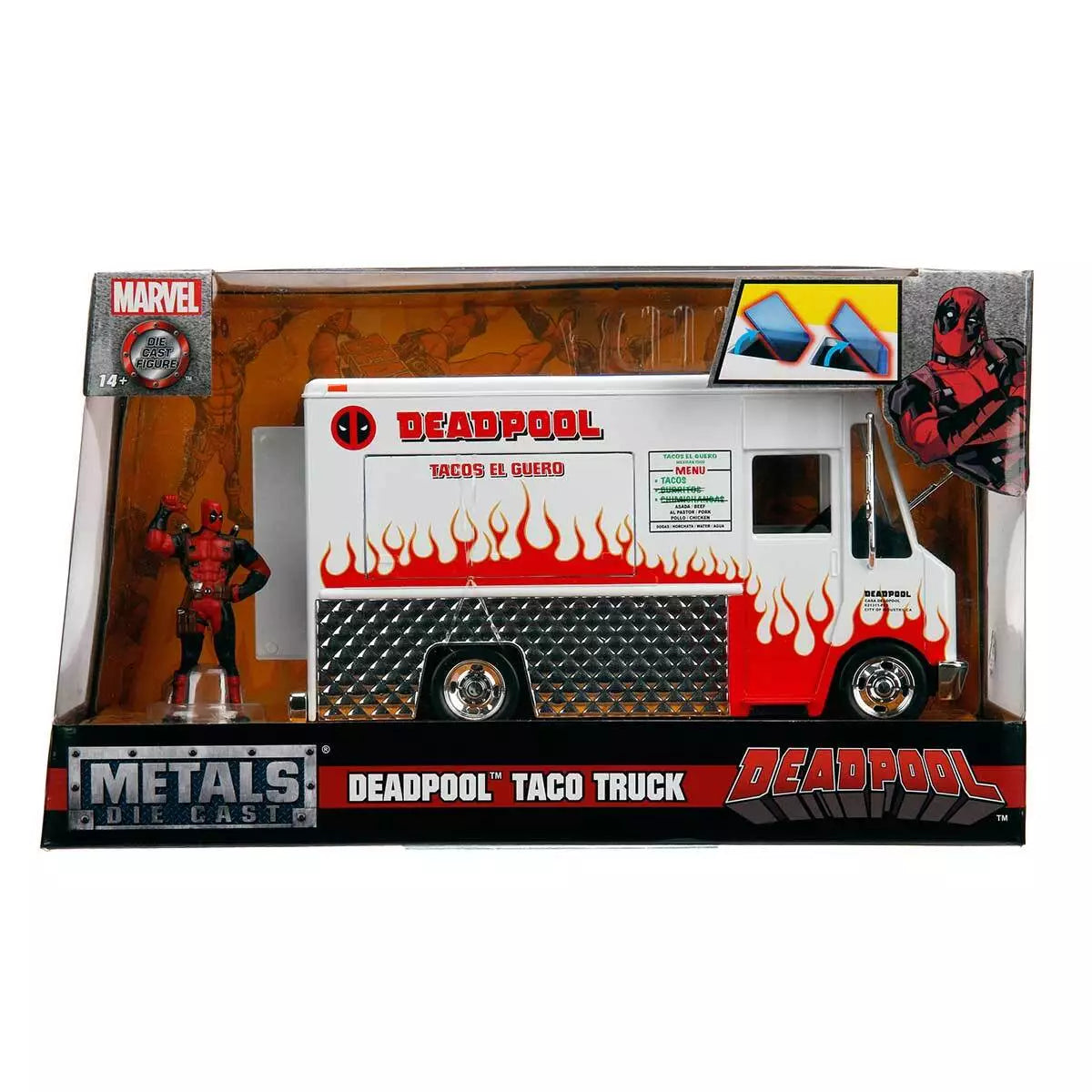 Jada Toys Hollywood Rides: Deadpool & The Taco Food Truck 1/24 Scale