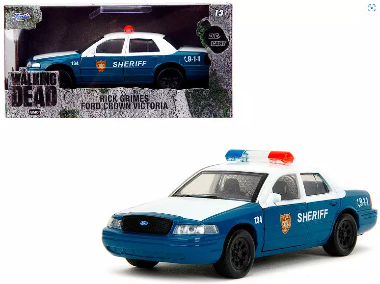 Rick Grimes' Ford Crown Victoria Sheriff The Walking Dead Jada 1/32 Diecast Car